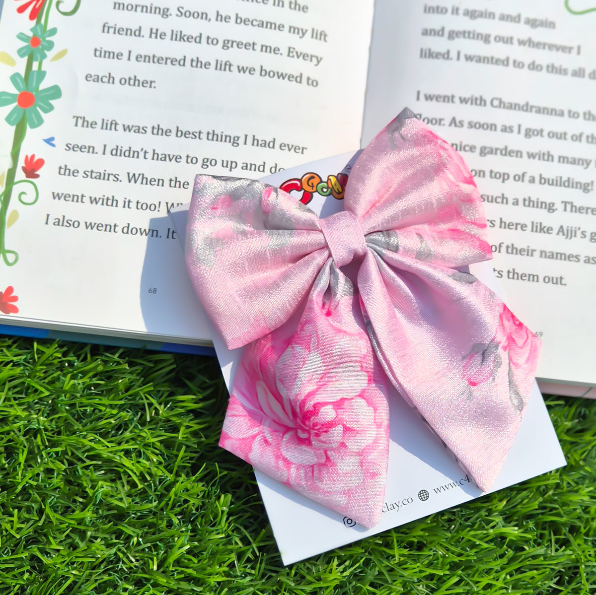 Garden Glam Pigtail Bow