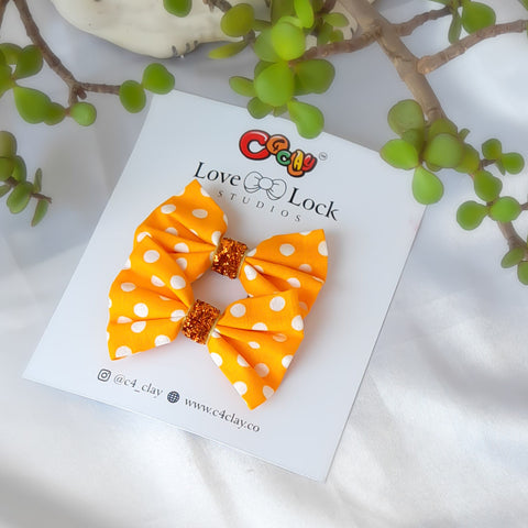 Polka Sunshine Mini Bows